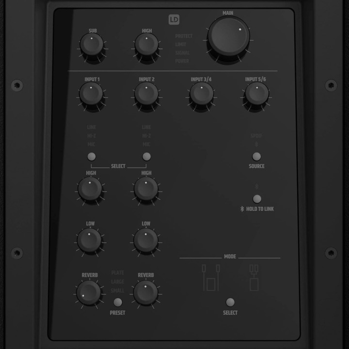 Système de sonorisation 2.1 amplifié 4000 W - Subwoofer 18" LD Systems