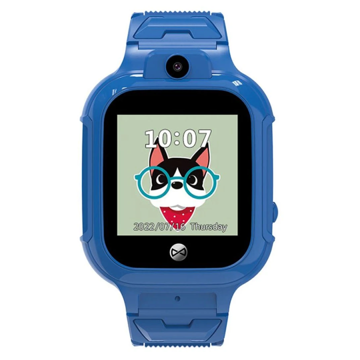 Montre connectée enfant Forever KW-320 - 4G, GPS, Wi-Fi, applications ludiques - Bleu