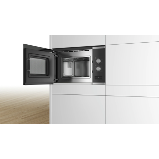 Four micro-ondes encastrable inox 20L - nettoyage facile - Bosch
