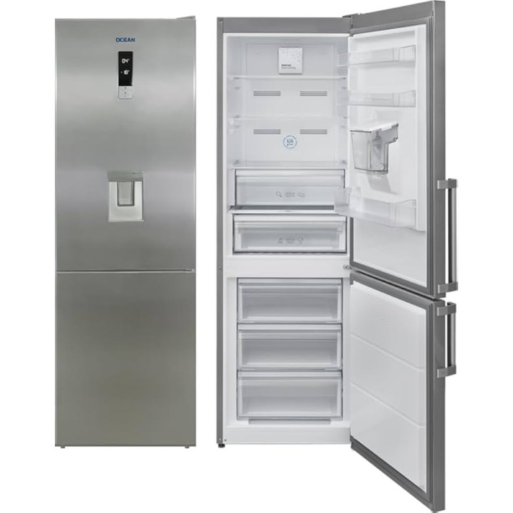 Réfrigérateur double porte 332L A+ Ocean – Blanc, pose libre, congélateur intégré