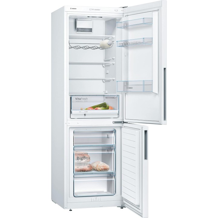 Réfrigérateur combiné Bosch Série 4 - LowFrost 308L - Blanc - H186xL60cm