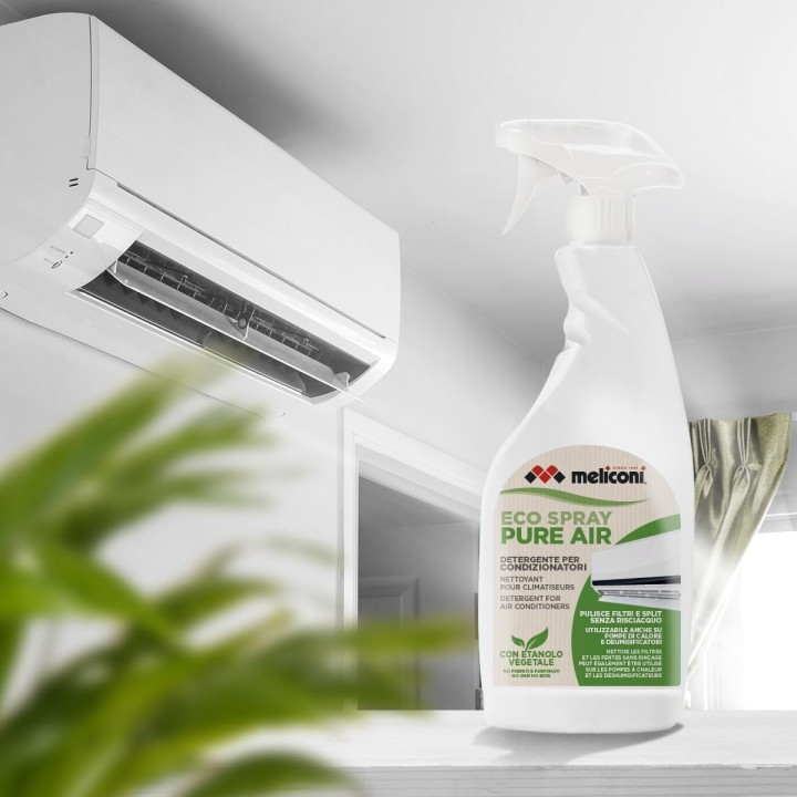Spray nettoyant climatisation écologique Meliconi - Aérosol 500 ml multi-appareils