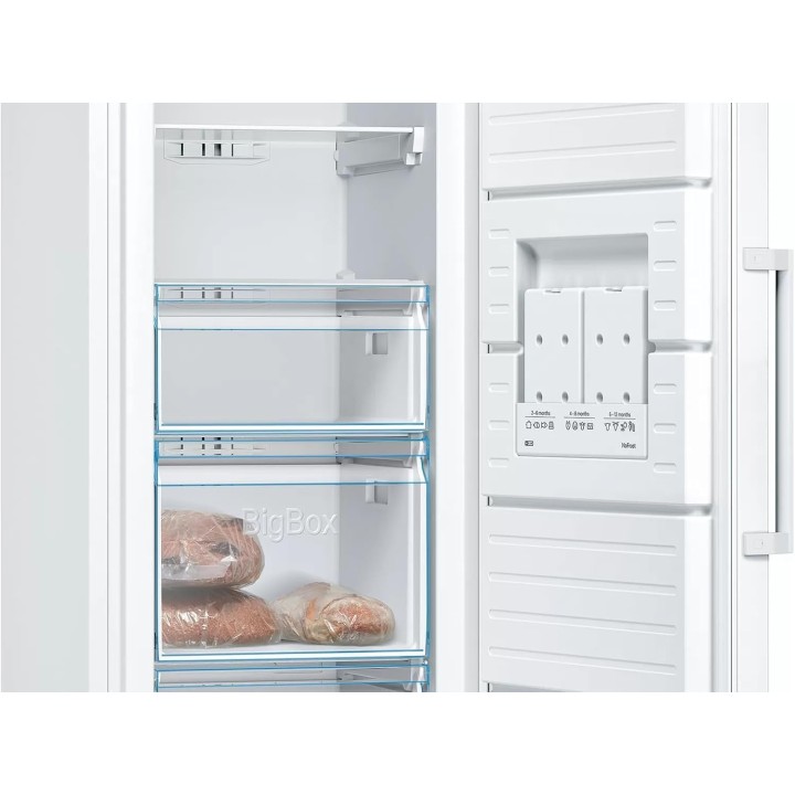Congélateur armoire Bosch Série 6 No Frost 366L - 5 tiroirs - 191x70 cm - blanc