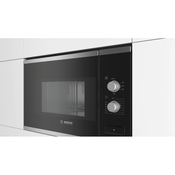 Four micro-ondes encastrable inox 20L - nettoyage facile - Bosch