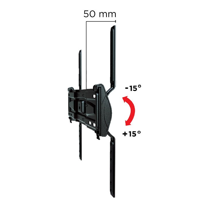 Support mural TV inclinable 40-65 pouces ultra fin - Meliconi GS T400 Plus CG