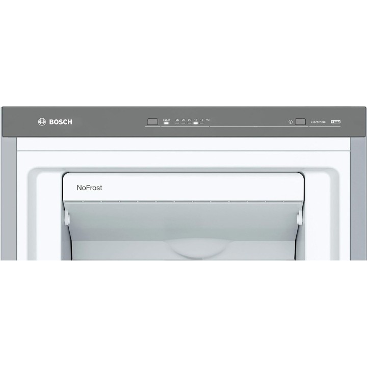 Congélateur armoire NoFrost Bosch Serie 4 - 242L inox effet métal VarioZone