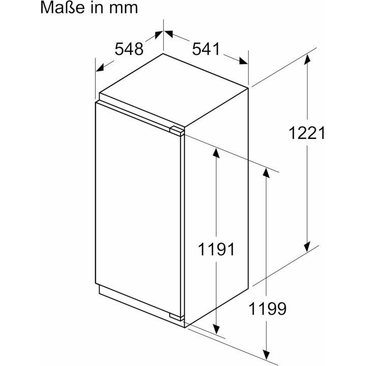 Réfrigérateur intégrable Bosch 1 porte - 204L - MultiBox XXL - FreshSense