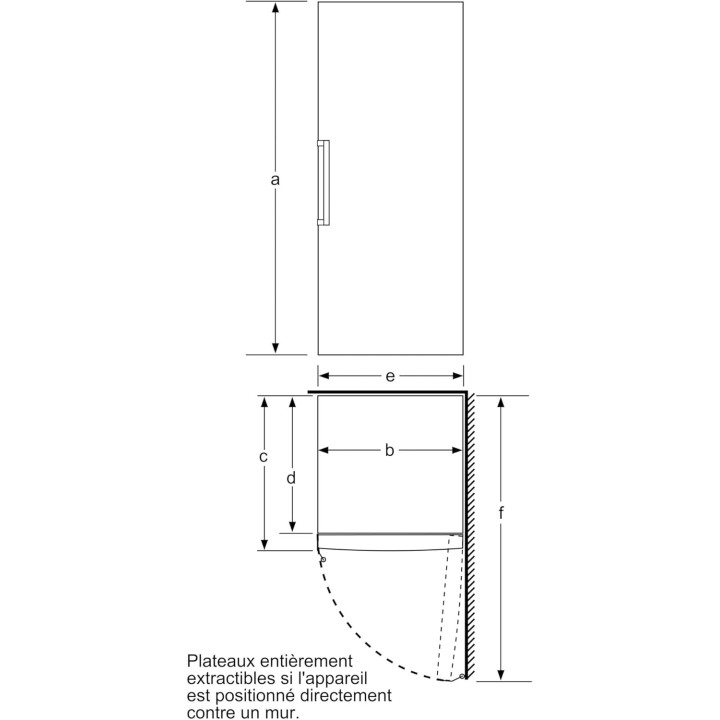 Congélateur armoire Bosch Série 6 No Frost 366L - 5 tiroirs - 191x70 cm - blanc