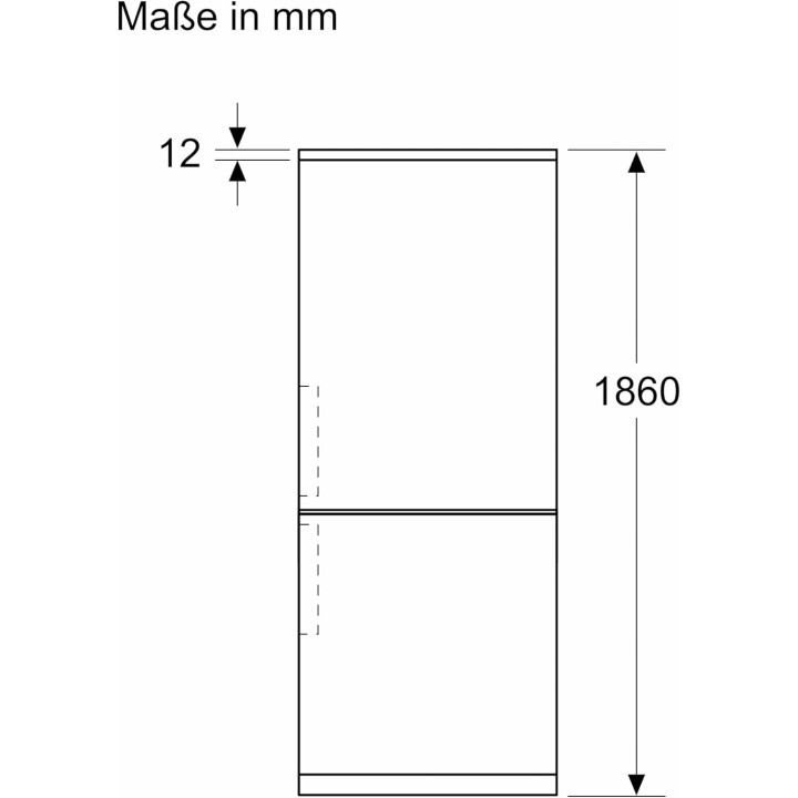 Réfrigérateur combiné No Frost 321 L Inox 186x60 cm - Bosch Série 4