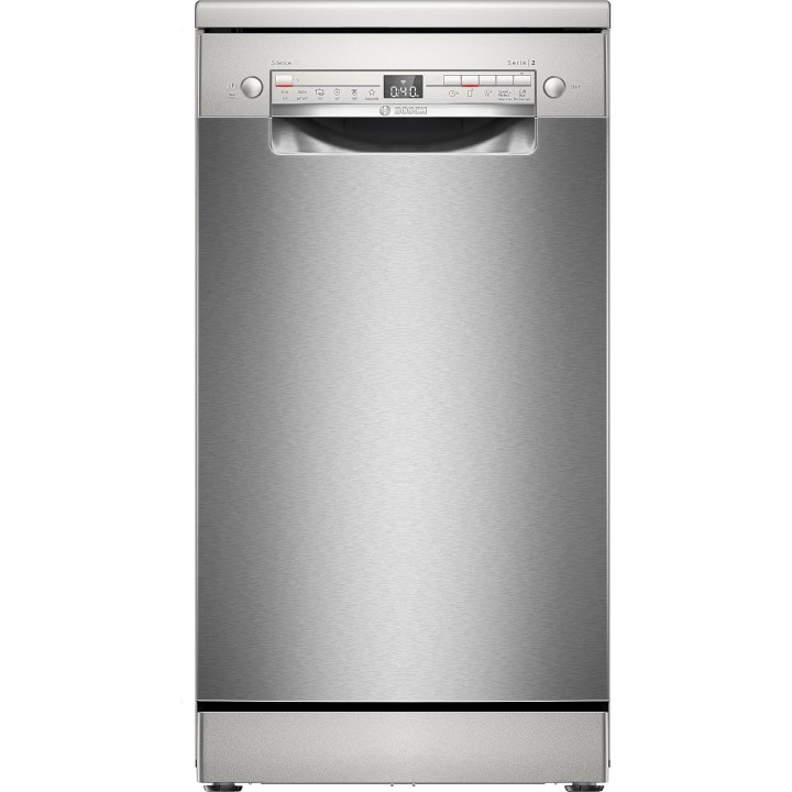 Lave-vaisselle pose libre 45 cm 10 couverts inox Bosch Home Connect Série 2