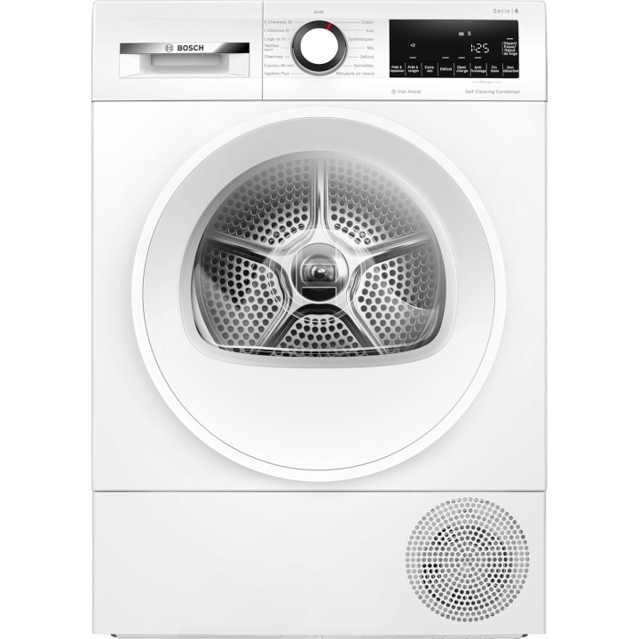 Sèche-linge pompe à chaleur Bosch Série 6 - 8 kg - AutoDry - SelfCleaning Condenser