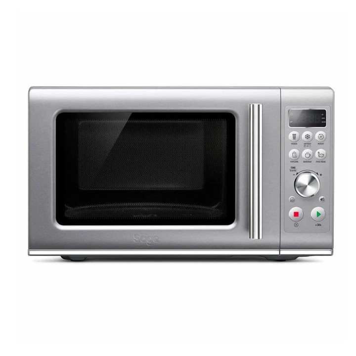 Four micro-ondes compact Sage 25L - Porte soft close - 800W - Argent