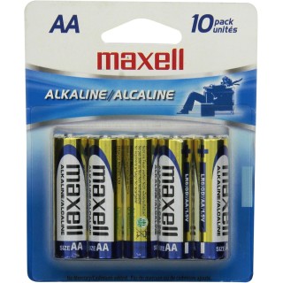 Piles AA alcalines Maxell - Longue durée - Pack de 10