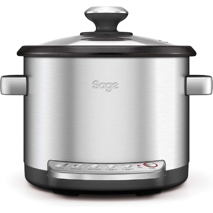 Cuiseur de riz Sage - Multicuiseur inox 3,7L, maintien au chaud, bol céramique
