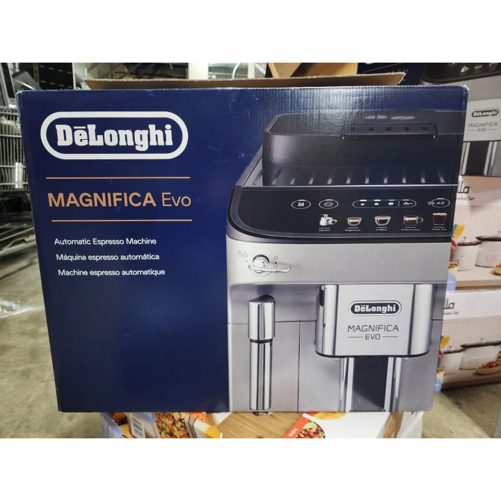 Machine à expresso automatique De'Longhi Magnifica Evo - Café moulu - Noir/Argent