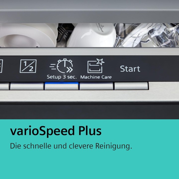 Lave-vaisselle 14 couverts varioSpeed Plus SIEMENS Black Steel intégrable silencieux