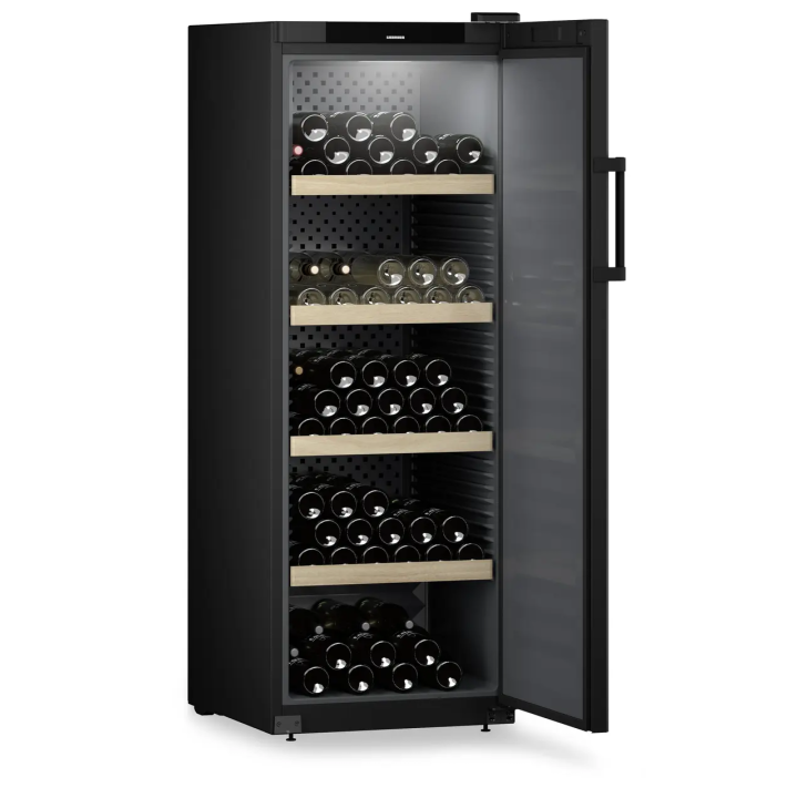 Cave à vin 196 bouteilles porte vitrée noir - triple protection UV Liebherr