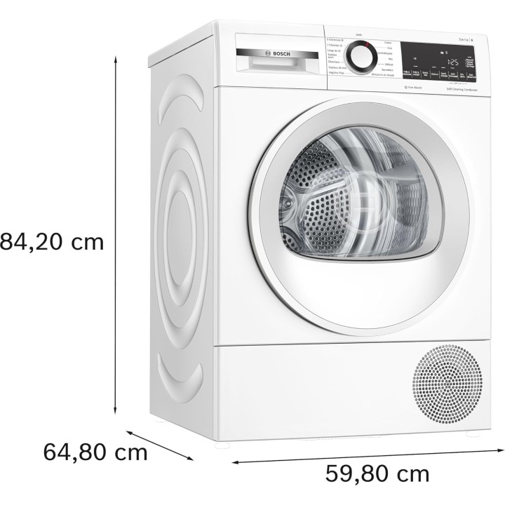 Sèche-linge pompe à chaleur Bosch Série 6 - 8 kg - AutoDry - SelfCleaning Condenser