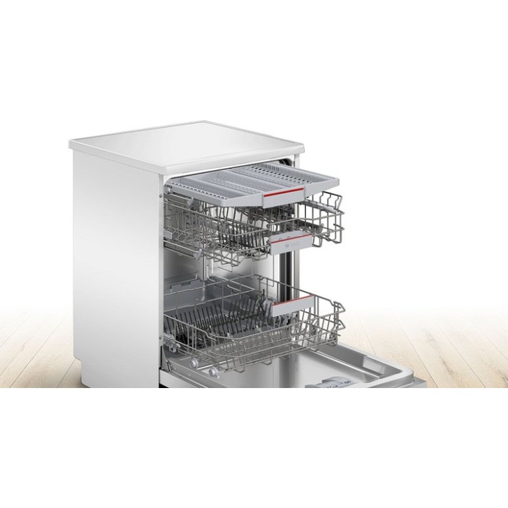 Lave-vaisselle pose-libre 13 couverts Bosch 60 cm blanc - écran LED, silencieux