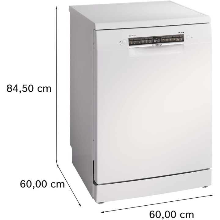 Lave-vaisselle pose libre 14 couverts connecté Home Connect Bosch blanc 60 cm