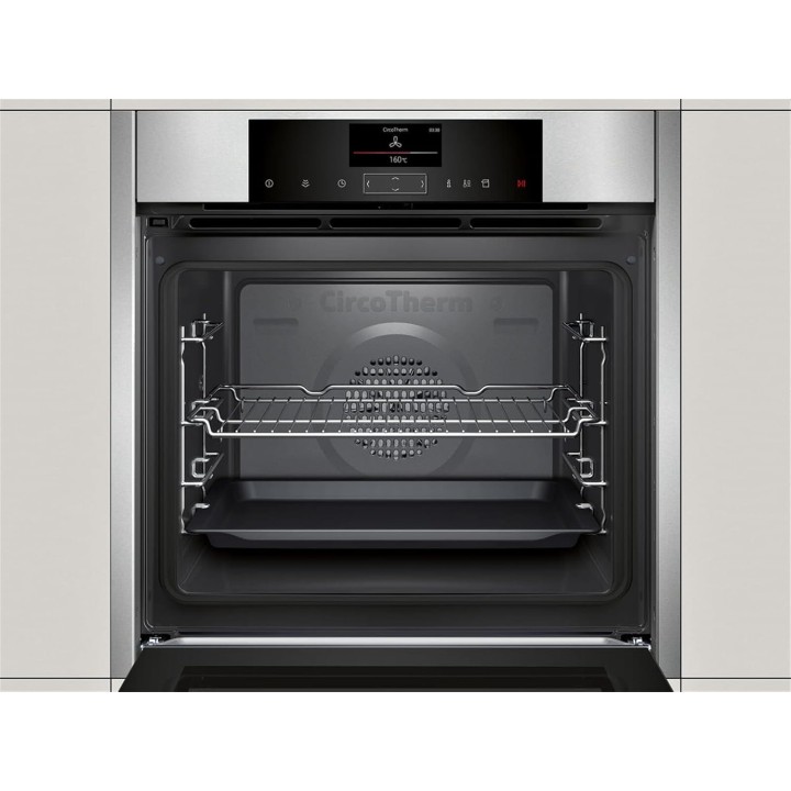Four encastrable multifonction Neff noir – Finition brossée, hydrolyse, 3650 W