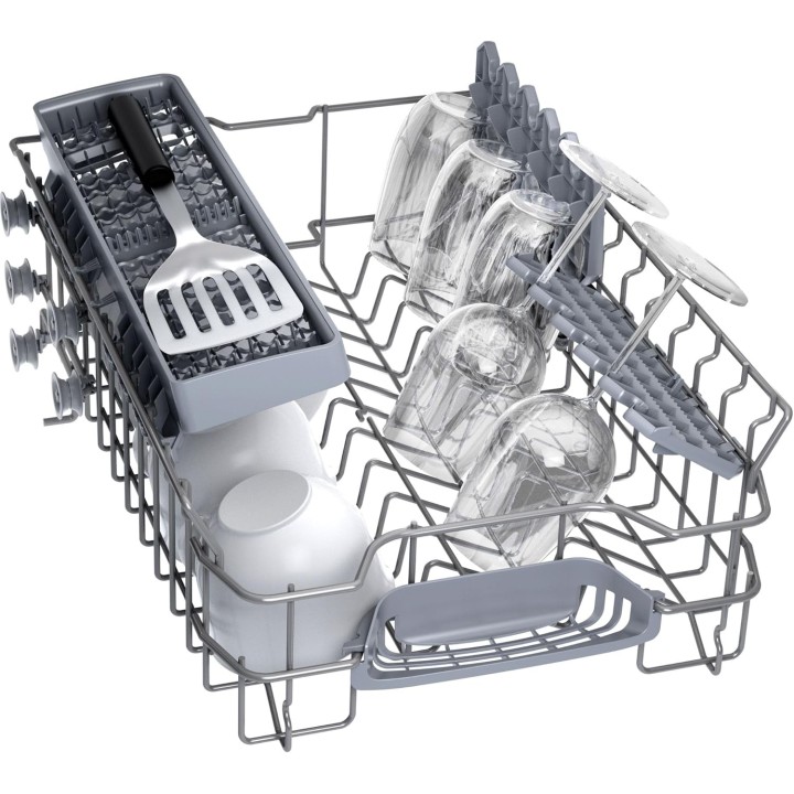 Lave-vaisselle pose libre 45 cm 10 couverts inox Bosch Home Connect Série 2
