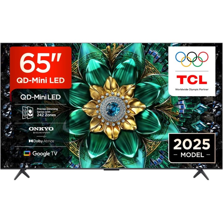 TV QD-Mini LED 65 pouces TCL - 4K HDR, 144 Hz, Dolby Vision IQ, Google TV