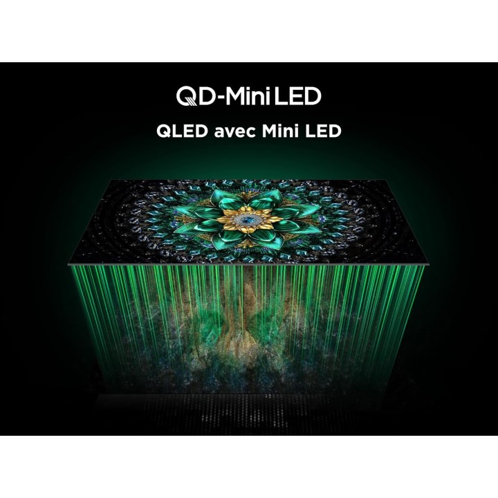 TV QD-Mini LED 65 pouces TCL - 4K HDR, 144 Hz, Dolby Vision IQ, Google TV