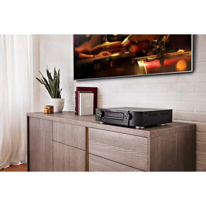 Ampli home cinéma 5.2 canaux slim Marantz NR1510 - UHD 4K, Wi-Fi, Bluetooth, HEOS