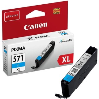 Cartouche d'encre cyan XL Canon CLI-571C – 11 ml – 715 pages – imprimantes Canon