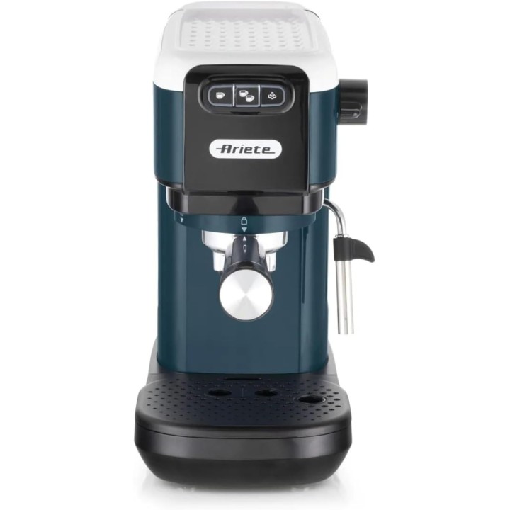 Machine à expresso compacte Ariete blanc - 15 bars, cappuccino, café moulu ou dosettes