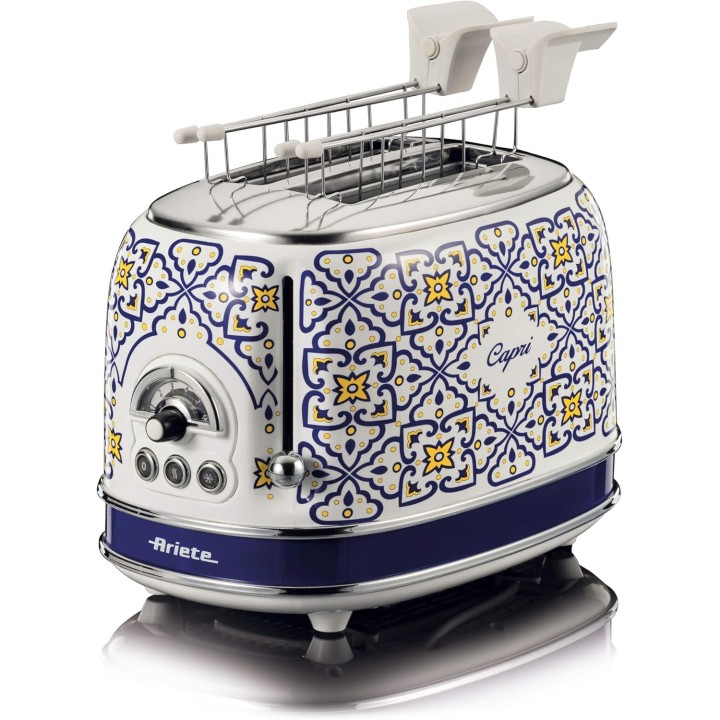 Grille-pain 2 tranches Ariete Capri 155 - 6 niveaux, défrost, plateau ramasse-miettes