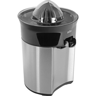 Presse-agrumes électrique Braun 60 W - Bec XL, moteur silencieux, acier inoxydable
