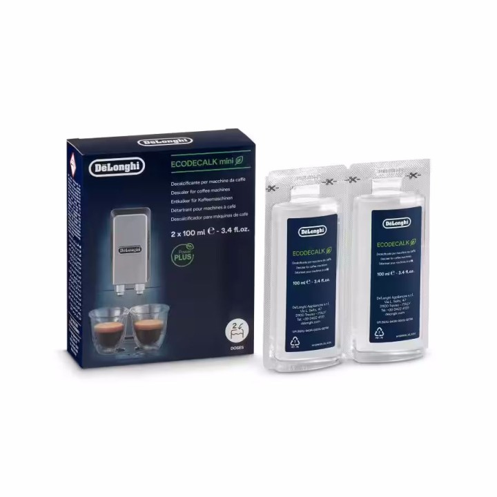 Détartrant écologique pour machine espresso DeLonghi - Acide lactique végétal - Mini format