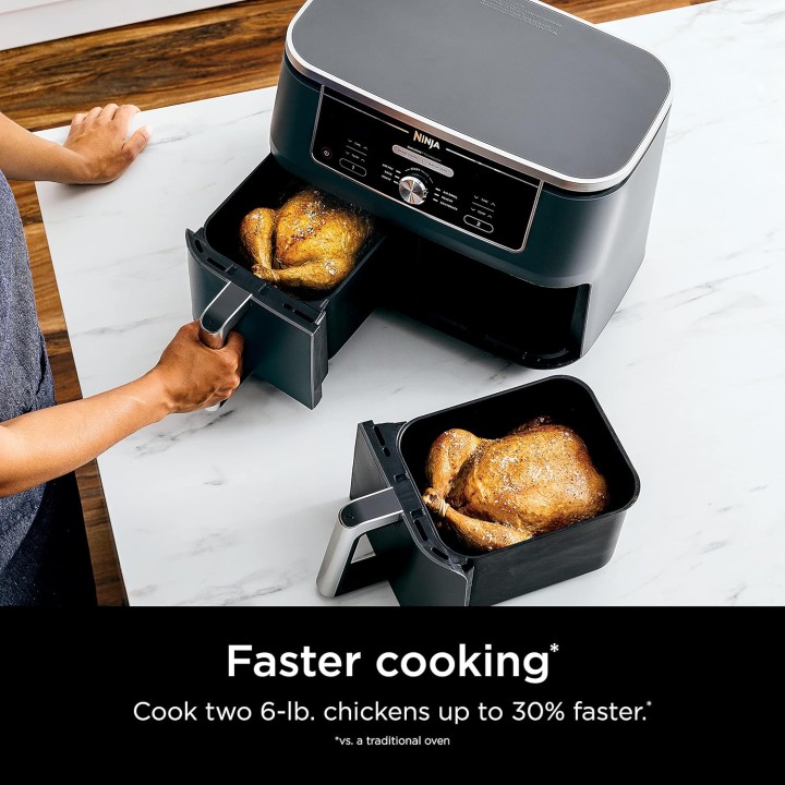 Friteuse à air Ninja DualZone XL 2 paniers indépendants - Capacité 10L - Noir