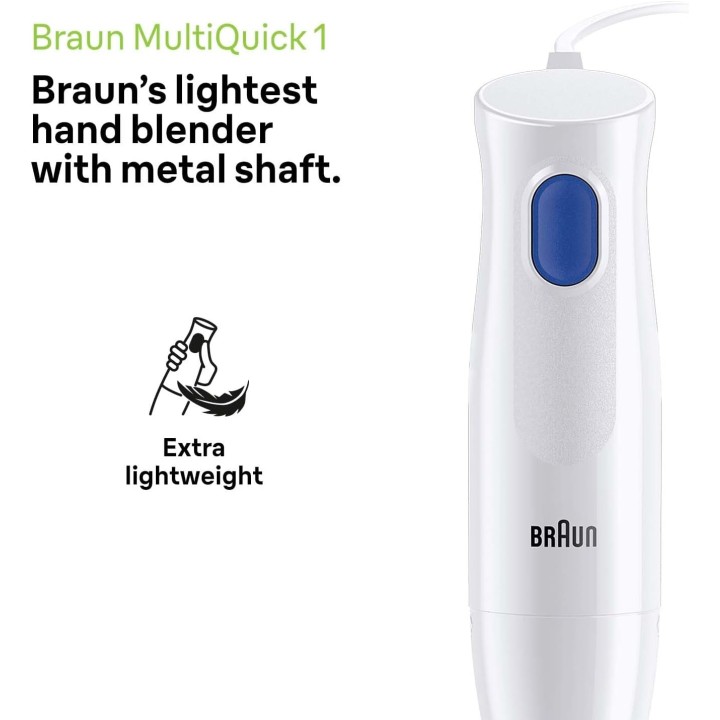 Mixeur plongeant Braun extra léger - Acier inoxydable 450W EasyTwist