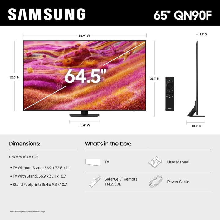 TV Neo QLED 4K 65 pouces Mini LED Samsung - Vision AI, HDR+, Gaming, Alexa