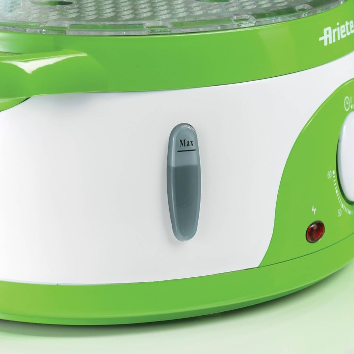 Cuiseur vapeur électrique Ariete 911 Healthy Steam - 3 paniers, 9L, minuterie, rangement facile