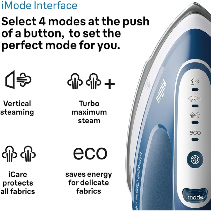 Centrale vapeur Braun CareStyle Compact Pro FreeGlide 3D - 2400W 1,5L Bleu