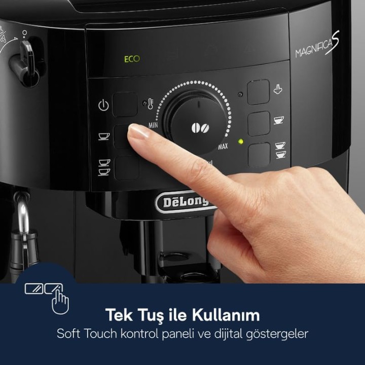 Machine à café automatique espresso DeLonghi ECAM12.121.B - Moulin intégré, One Touch