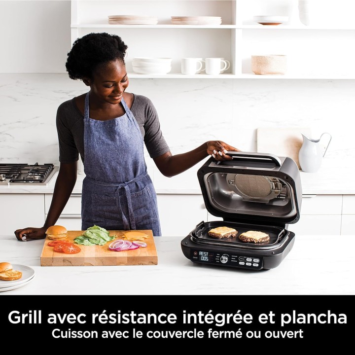 Grill plancha friteuse à air 7-en-1 Ninja Foodi MAX PRO – Sonde numérique – 3,8L