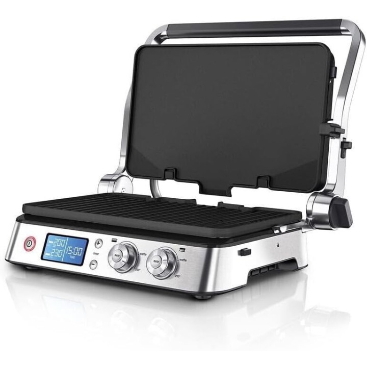 Gril de table Braun CG9040 - Acier inoxydable 2000W - Revêtement antiadhésif
