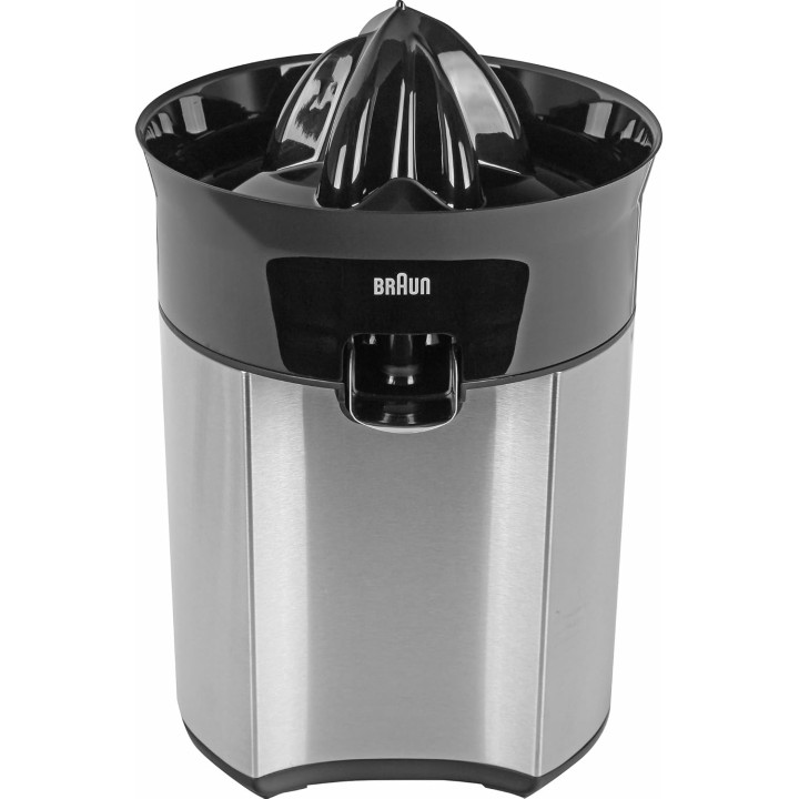 Presse-agrumes électrique Braun 60 W - Bec XL, moteur silencieux, acier inoxydable