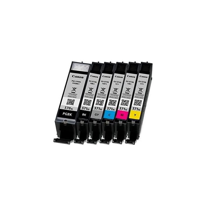 Cartouche d'encre cyan XL Canon CLI-571C – 11 ml – 715 pages – imprimantes Canon