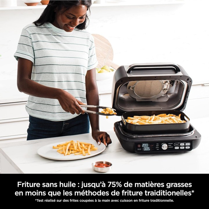 Grill plancha friteuse à air 7-en-1 Ninja Foodi MAX PRO – Sonde numérique – 3,8L