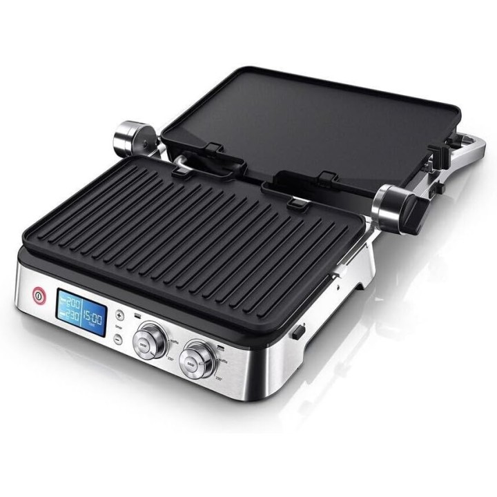 Gril de table Braun CG9040 - Acier inoxydable 2000W - Revêtement antiadhésif