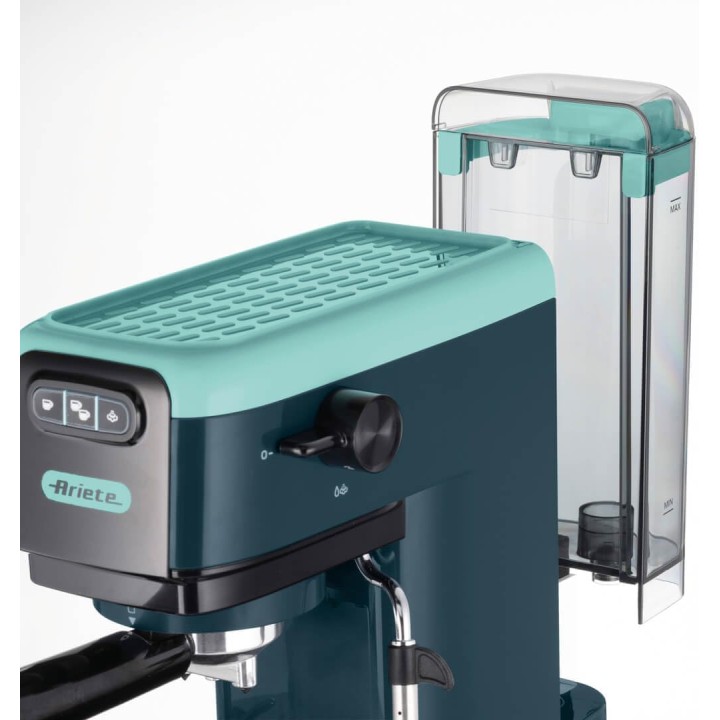 Machine à café expresso compacte Ariete 1399 - Bleu ciel - Cappuccino et dosettes ESE