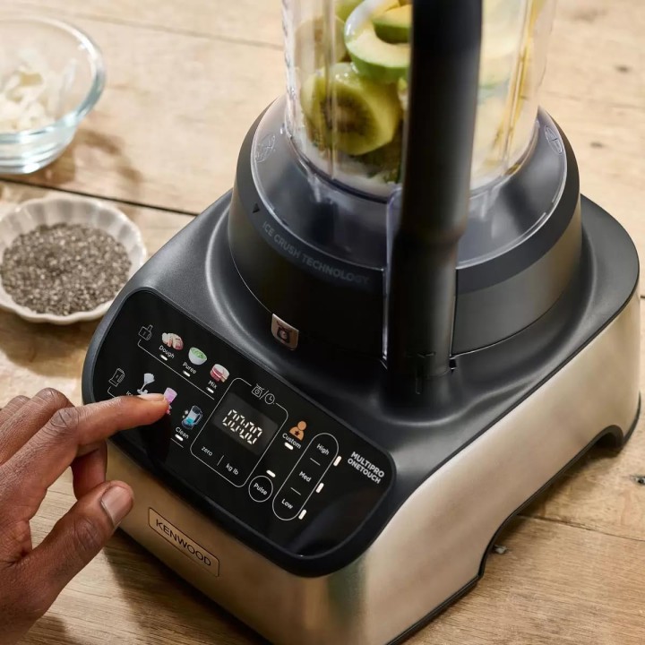 Robot multifonction Kenwood 1000W - Balance digitale - Blender - Argenté