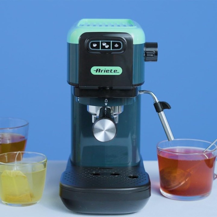 Machine à café expresso compacte Ariete 1399 - Bleu ciel - Cappuccino et dosettes ESE