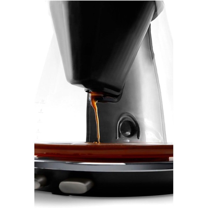 Cafetière filtre électrique De'Longhi 10 tasses - Verseuse verre, maintien au chaud, anti-gouttes